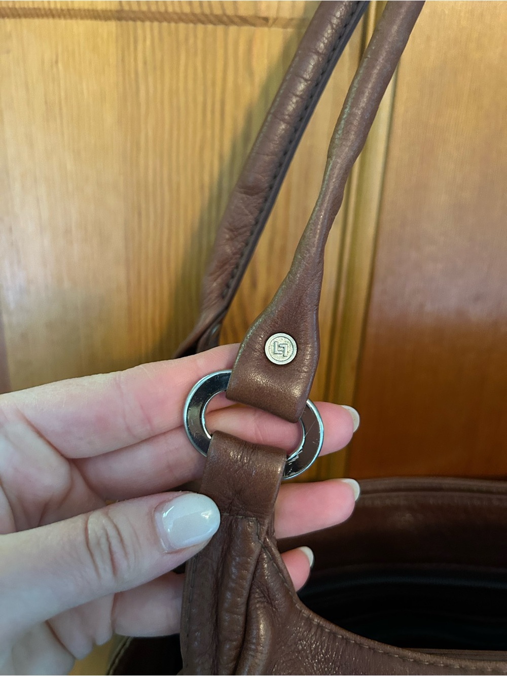 Brown Leather Shoulder Bag - Unbranded - Picture 4 of 8